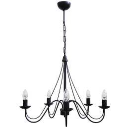 Φωτιστικό Οροφής S-11 5/L  01-0240 Black Μέταλλο