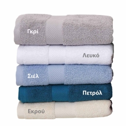 Πετσέτα Πενιέ Luxor Σιέλ Viopros Σώματος 70x140cm 100% Βαμβάκι