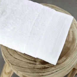 Πετσέτα Ξενοδοχείου White Πενιέ 700gsm 100% Βαμβάκι Προσώπου 50x100cm 100% Βαμβάκι