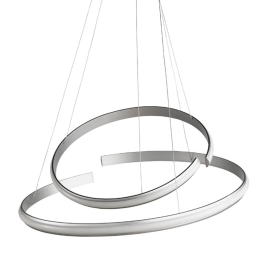 Φωτιστικό Οροφής Sigma/GR SO Silver Ondaluce Μέταλλο