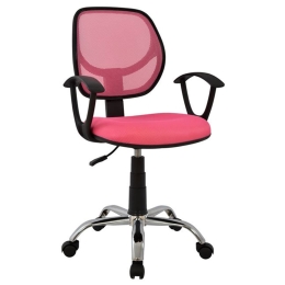 Καρέκλα Γραφείου Hm1082.05 Ρόζ Mesh 56Χ53,5Χ100cm