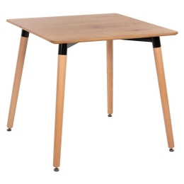 Τραπέζι Minimal HM0057.04 Natural Beech 80x80x74cm Mdf