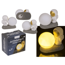 LED φωτάκι νυκτός, Αστροναύτης. 13 x 11 εκ., με 3 μπαταρίες LR44, σε κουτί δώρου