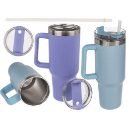XXL Thermo Cup, με ένθετο από ανοξείδωτο χάλυβα, 1,2 λίτρα, 2 χρώματα σε συσκευασία δώρου