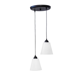 Φωτιστικό Οροφής Δίφωτο FUN-01 31-0041 White-Black PVC