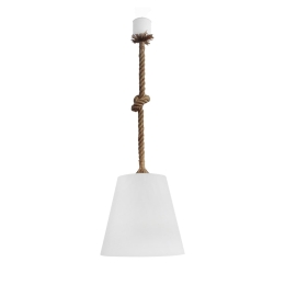 Φωτιστικό Οροφής Μονόφωτο FUN-03 Rope 31-0518 White PVC