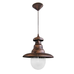 Φωτιστικό Οροφής Μονόφωτο FLP-100K 26-0027 Copper PVC