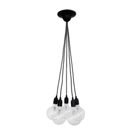 Φωτιστικό Οροφής Πολύφωτο KA-01TS  31-0172 Black PVC