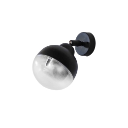 Φωτιστικό Τοίχου Μονόφωτο  C010KEY 31-0698 Black Μέταλλο,Ακρυλικό
