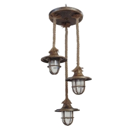 Φωτιστικό Οροφής Τρίφωτο LP700PENDEL 31-0500  Bronze PVC