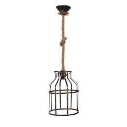 Φωτιστικό Οροφής  Μονόφωτο CAGE-01  31-0438 Bronze Μέταλλο