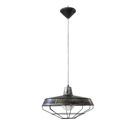 Φωτιστικό Οροφής Us-Factory Chain Silver 1/L 31-0420 Heronia Μέταλλο,Πλαστικό