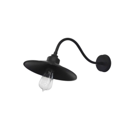 Φωτιστικό Τοίχου Μονόφωτο AS-150AP 31-0595 Black Μέταλλο,Ακρυλικό