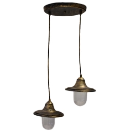 Φωτιστικό Οροφής Δίφωτο LP730 11-0105  Bronze PVC