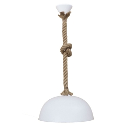 Φωτιστικό Οροφής Sfera/30 31-1056 1L Rope Ut-White Heronia Πλαστικό