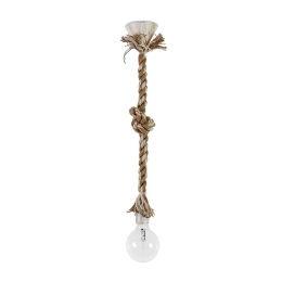 Φωτιστικό Οροφής E/27K 31-1106 Mix-Rope White-Bronze Heronia Σχοινί, Πλαστικό