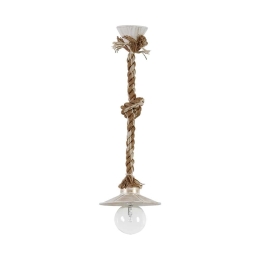 Φωτιστικό Οροφής Lp-150K -S- Mix-Rope White-Bronze 31-1104 Heronia Σχοινί, Πλαστικό
