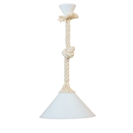 Φωτιστικό Οροφής Conos/30 Rope 31-1055 Mac-WH White Heronia Σχοινί, Πλαστικό