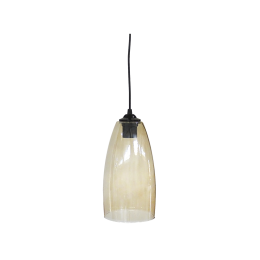Φωτιστικό Οροφής GL-5050/15 1/L Honey 02-0270 Heronia Μέταλλο,Γυαλί