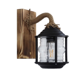 Φωτιστικό Τοίχου - Απλίκα R-320ΑΡ l H23,5x22x15cm 30-0056 Black Heronia
