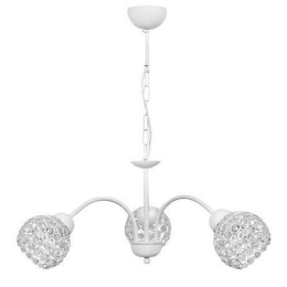 Φωτιστικό Οροφής Chris 01-0321 3/Ε27 Φ60x65cm White Heronia