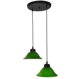 Φωτιστικό Οροφής 02-0358 Ανισόπεδο 2/Ε27 Φ42x78cm Green Heronia