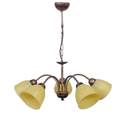 Φωτιστικό Οροφής Ovo 01-0320 5/Ε27 Φ65x65cm Bronze-Honey Heronia