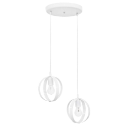 Φωτιστικό Οροφής Lama 34-0295 2/Ε27 Ανισόπεδο Φ35x80cm White Heronia