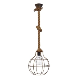 Φωτιστικό Οροφής Fun-50 Rope 31-1280 1/Ε27 Bronze Heronia
