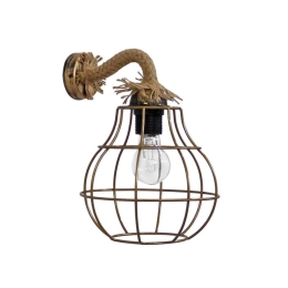 Φωτιστικό Τοίχου - Απλίκα Fun-50 Rope 31-1282 1/Ε27 Bronze Heronia