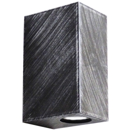Φωτιστικό Οροφής - Σποτ C-042 15-0213 Square Up-Down 2xGU10 Led 10,2x7,5x16,5cm Silver Heronia