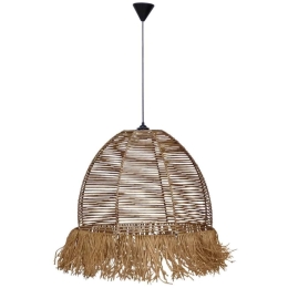 Φωτιστικό Οροφής Brazil-D 31-1297 1/Φ Φ60cm 140cm Bamboo Natural Heronia
