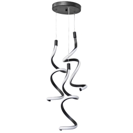 Φωτιστικό Οροφής Cobra 01-0328 3/Led 3X24W Φ30 85cm Black Heronia
