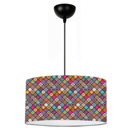 Φωτιστικό Οροφής Αμπαζούρ Hk-23 14-0255 1/Ε27 Φ38cm Multi Heronia
