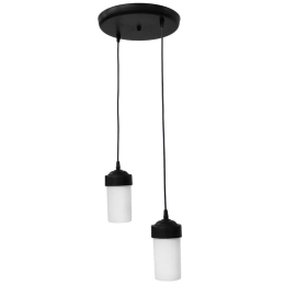 Φωτιστικό Οροφής 32-0141 D-06 2xE/27 Led Φ33x82cm Black-White Heronia