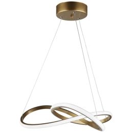 Φωτιστικό Οροφής Mercury 01-0350 Led 48W Φ50x60cm Gold Heronia Μέταλλο