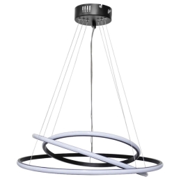 Φωτιστικό Οροφής Cronos 01-0358 Led 80W Φ50x70cm Black Heronia Μέταλλο