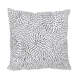 Μαξιλάρι Διακοσμητικό (Με Γέμιση) Dots 02.1064336 White-Black 45X45 Βαμβάκι-Πολυέστερ
