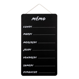 Διακοσμητικός Μαυροπίνακας Μemo 07.114358 70Χ40cm Black Ξύλο