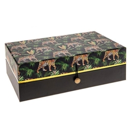 Μπιζουτιέρα Jungle 07.157219 30X17X10cm Green-Brown Χαρτί