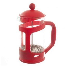 Καφετιέρα Γαλλικού Με Έμβολο 07.120075 800ml Red Πλαστικό, Γυαλί