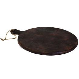 Πλατώ Σερβιρίσματος Με Λαβή Mango 00.07.7408 48,5/Φ36Χ2,5cm Brown Ξύλο