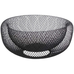 Φρουτιέρα Mesh 07.125128A Φ27Χ13,5cm Μεταλλική Black Μέταλλο