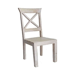 Καρέκλα Ξύλινη Αντικέ 00.00.0060Α 45x45x107cm Beige Ξύλο