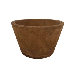 Κασπώ Διακοσμητικό Paulownia 00.07.7547A Φ24x13cm Ξύλινο Natural Ξύλο