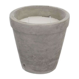 Αρωματικό Κερί Σε Κασπώ 07.145056A 15x14cm Grey-White Τσιμέντο