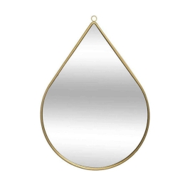 Καθρέπτης Τοίχου Drop 07.169334 21x29cm Gold Μέταλλο