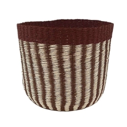 Καλάθι Ψάθινο Boho 00.06.68006 Φ40x35cm Multi Ψάθα
