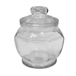 Δοχείο Με Καπάκι Πολυγωνικό 00.03.3249 1250ml Clear Γυαλί