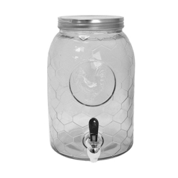 Γυάλα Με Βρυσάκι 00.03.3273 6500ml Clear Ατσάλι,Γυαλί